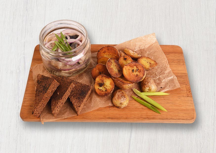 Marinated Herring with Cherry Potatoes