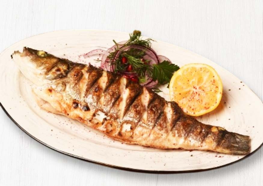 Grilled seabass