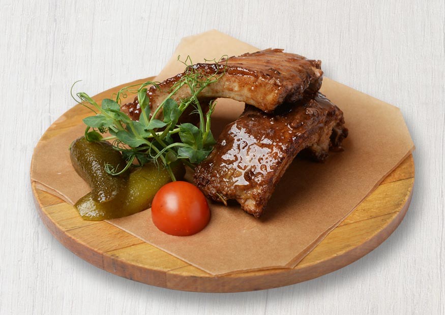 Pork ribs baked