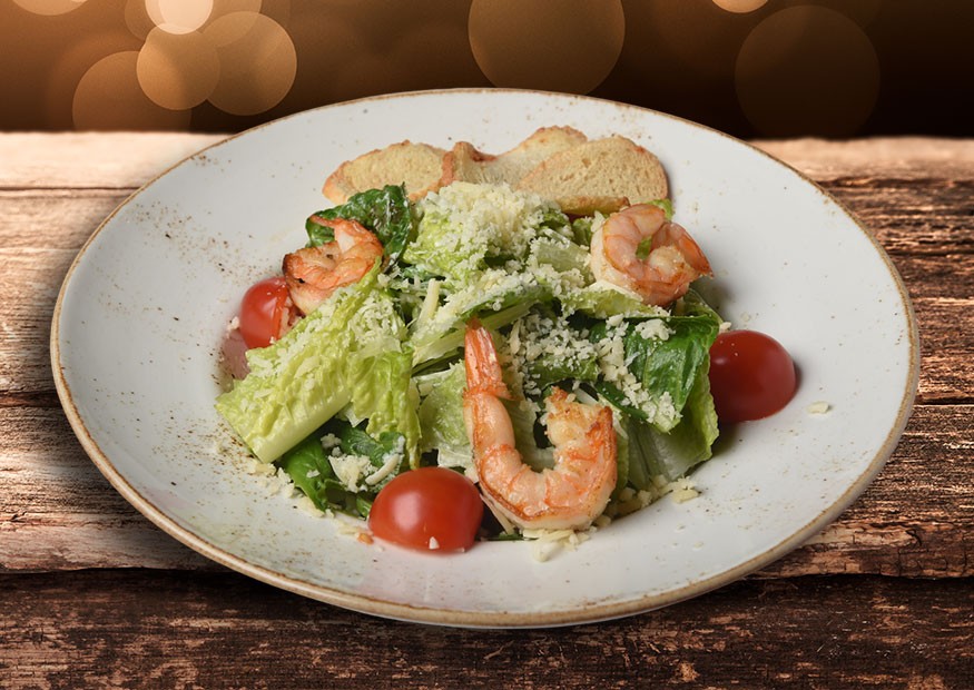 «Caesar» Salad with Shrimps