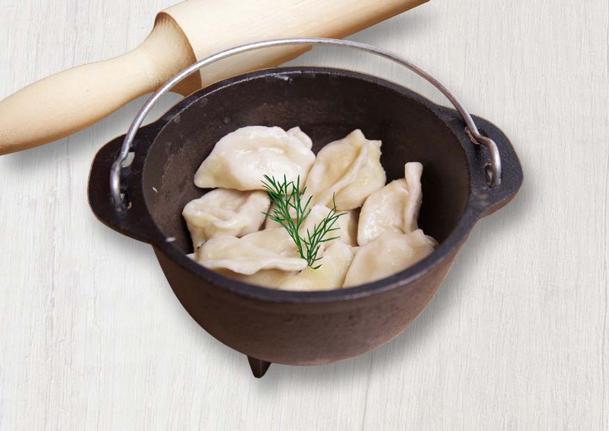 Пельмени с куриным филе и сыром